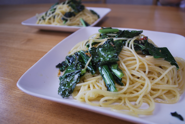 カーボロネロのペペロンチーノ